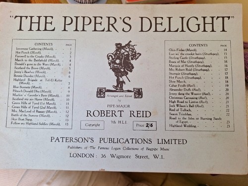 The piper delight bagpipe - piper',