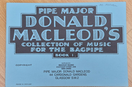 Pipe major donald macleod - pipe,