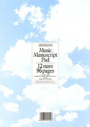 Music manuscript book 12 - manuscript,